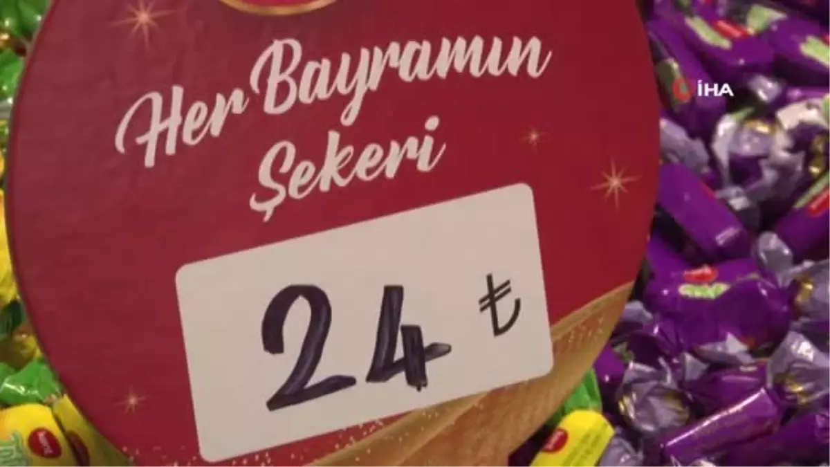 Tezgahlarda hurmaların yerini bayram şekerleri aldı