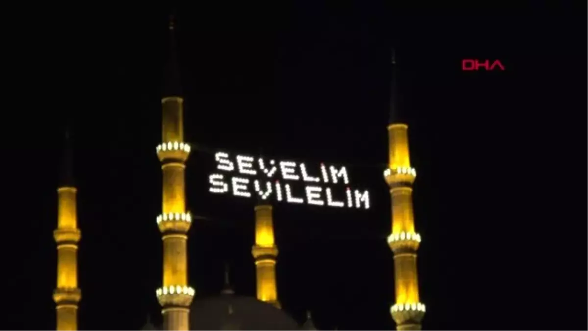 EDİRNE Selimiye Camii, Kadir Gecesi\'nde dolup taştı