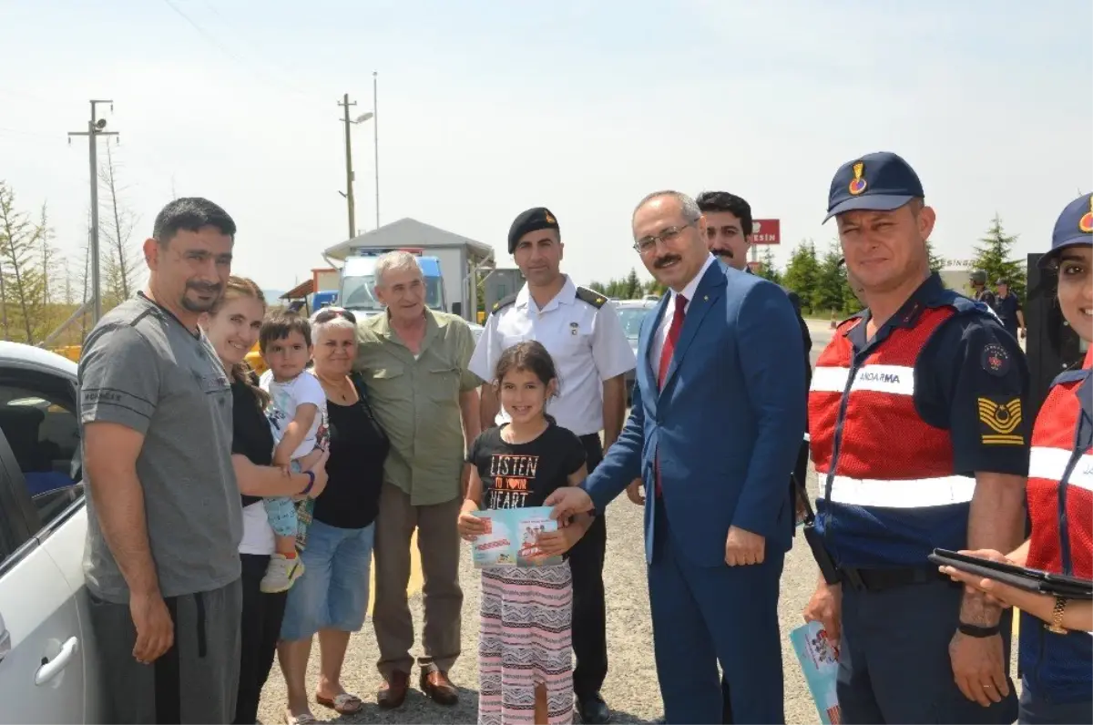 Kaymakam Bilgin, bayram öncesi trafikte alınan tedbirleri denetledi