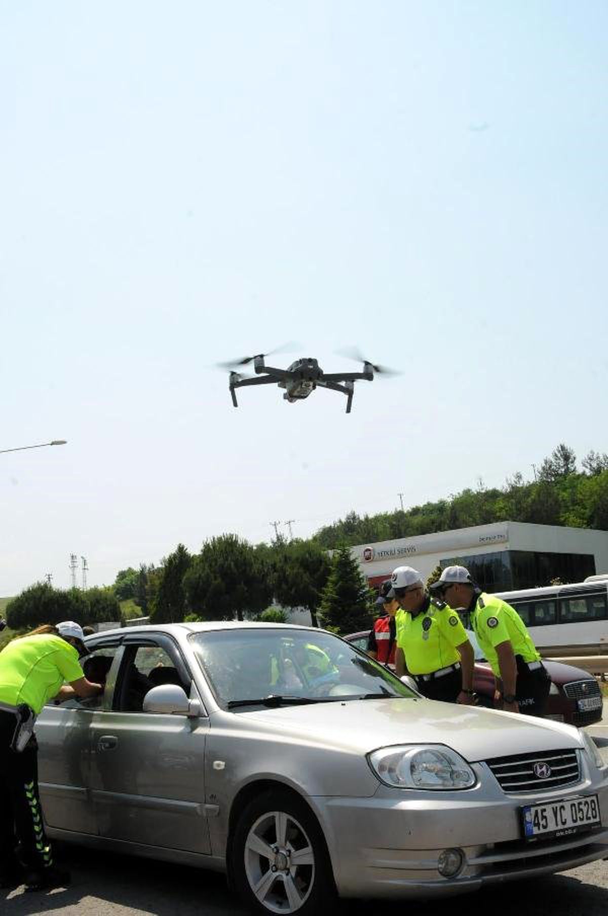 Yalova\'da havadan ve karadan trafik denetimi