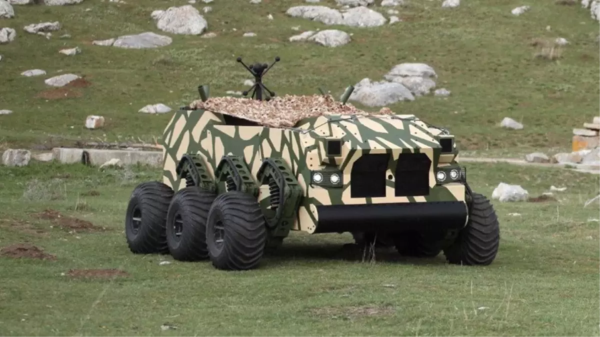 Yerli Üretim İnsansız Kara Aracı \'Boğaç\' Tanıtıldı