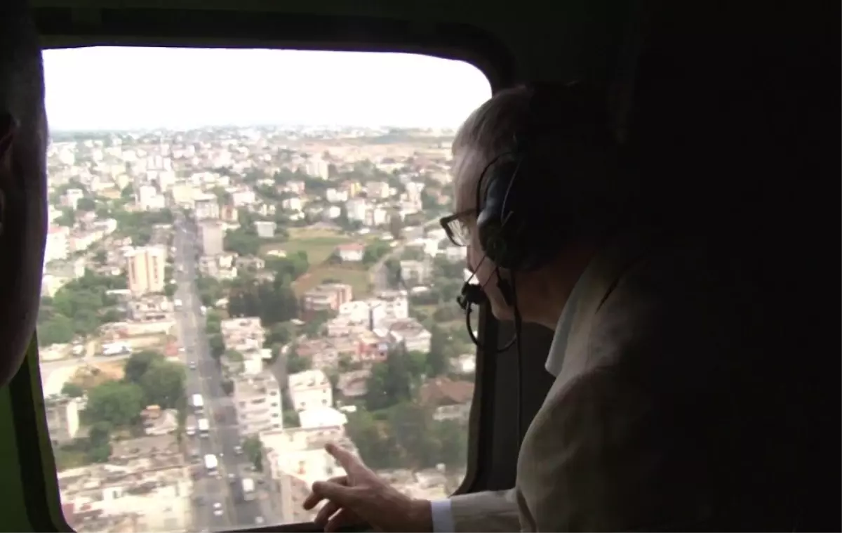 Vali Karaloğlu havadan bayram trafiğini denetledi