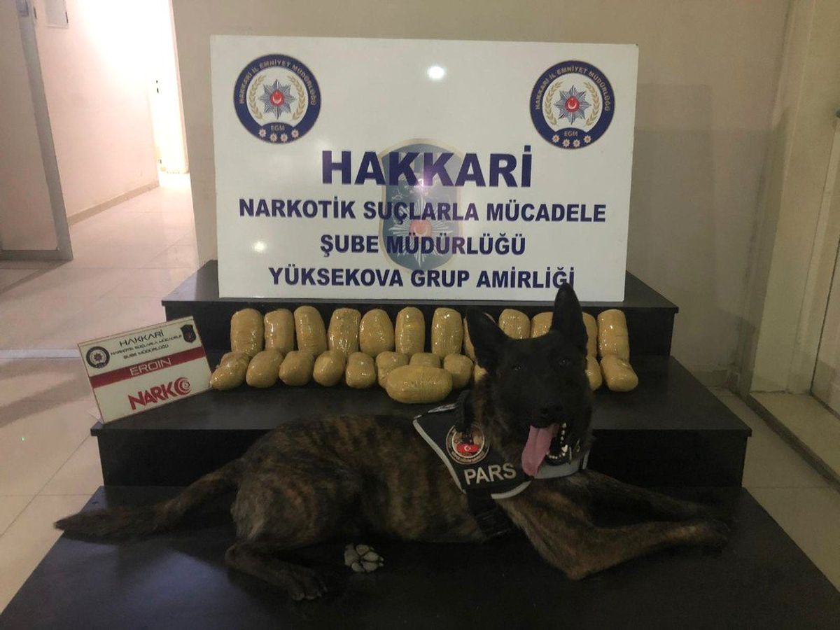 Yüksekova\'da 13 kilo 500 gram eroin ele geçirildi