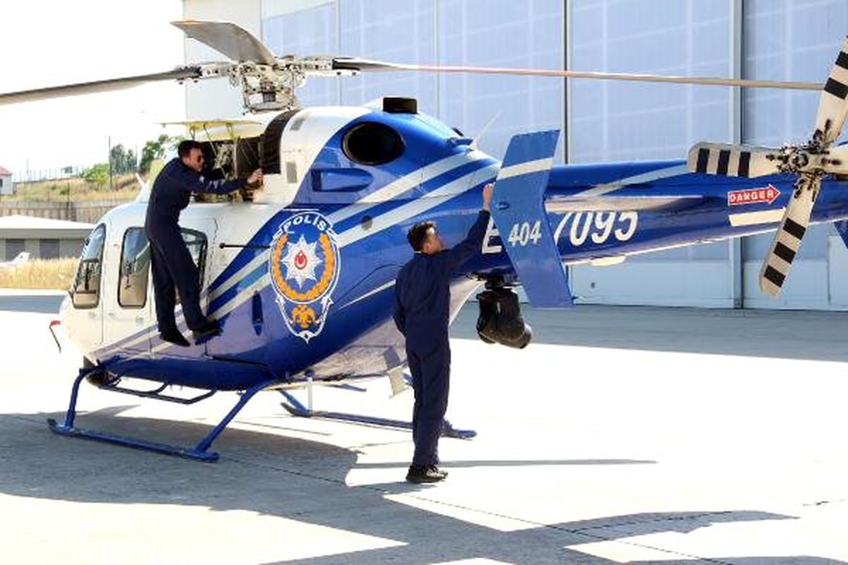 İstanbul\'da polis helikopteriyle bayram denetimi