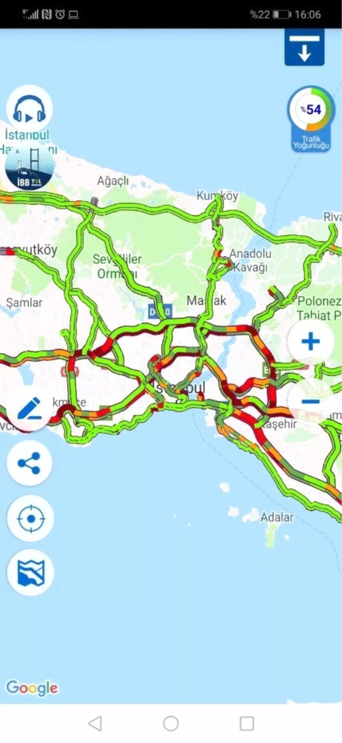 İstanbul trafiğinde bayram yoğunluğu