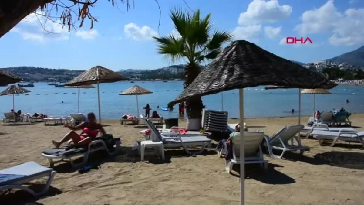 MUĞLA Bodrum plajlarında yer kalmadı