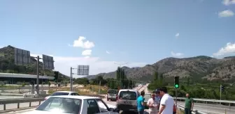 Amasya'da trafik kazası: 2 yaralı