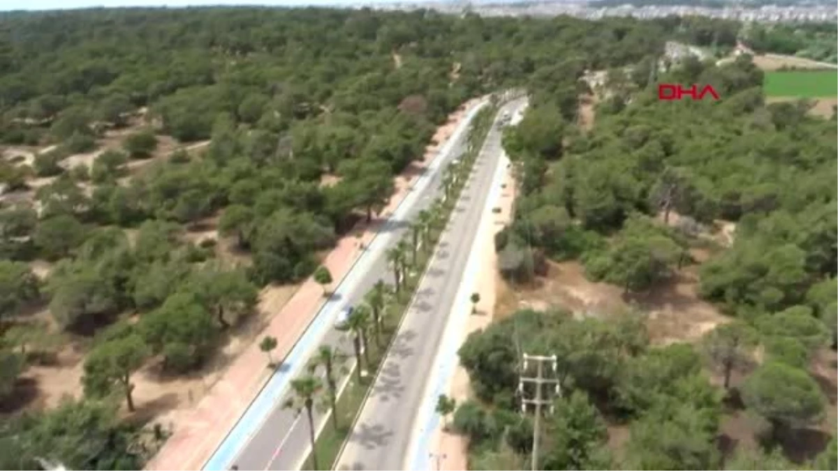 ANTALYA Jandarmadan drone destekli yol kontrolü