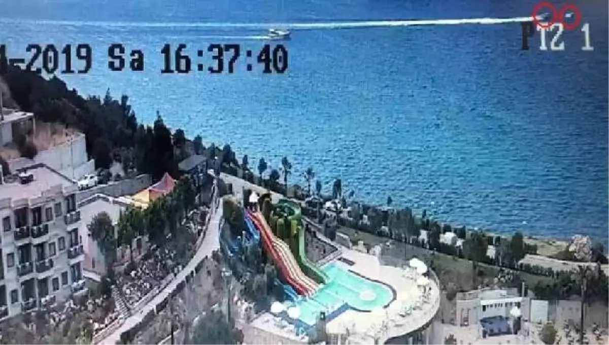 Bodrum\'da sürat teknesinin neden olduğu kazanın görüntüsü ortaya çıktı