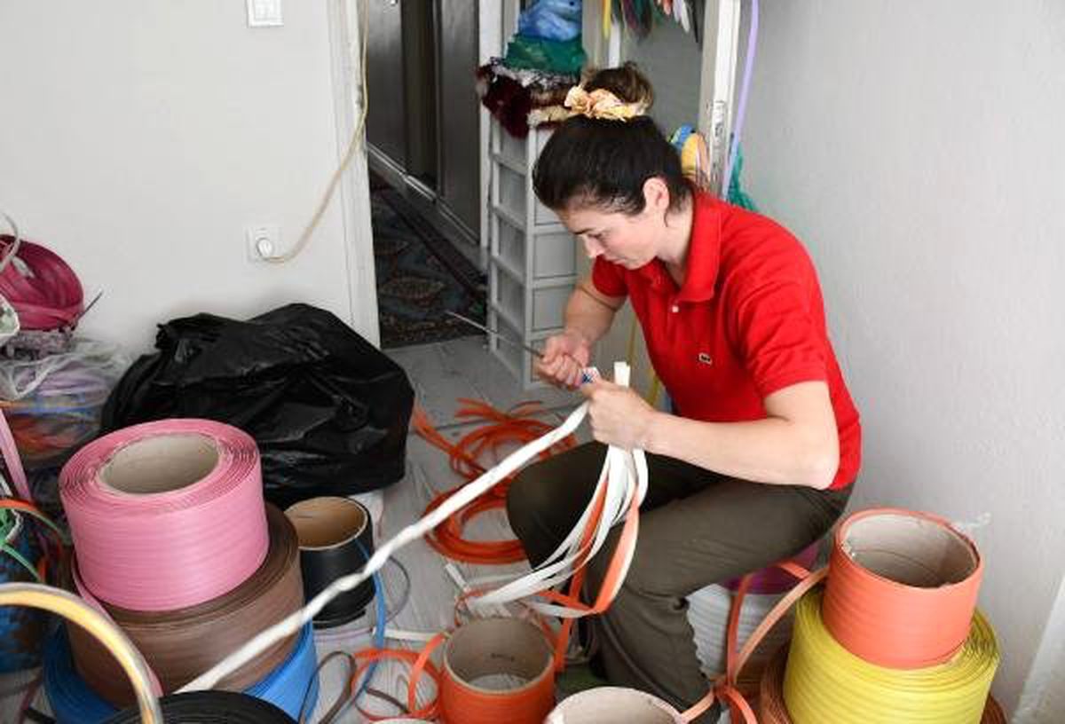 Cezaevinde yapımını öğrendiği sepetleri Avrupa\'da satıyor