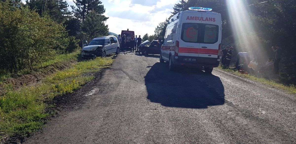 Gediz\'de trafik kazası: 8 yaralı