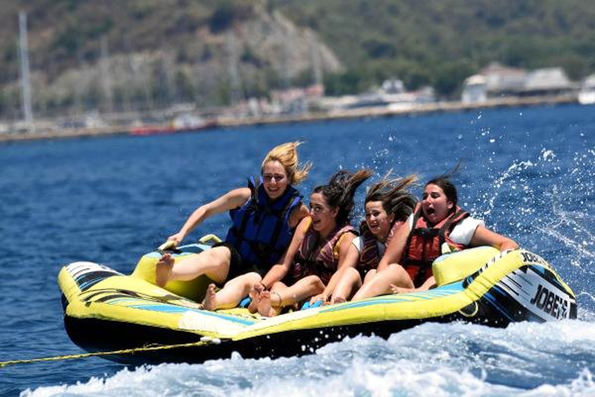 İndirimli su sporlarına tatilcilerden büyük ilgi