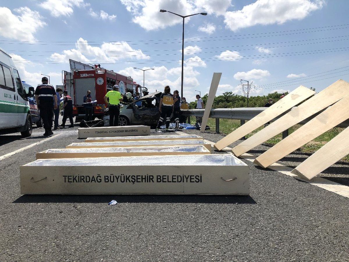 Tekirdağ\'daki kazada ölen 5 kişinin kimlikleri belli oldu