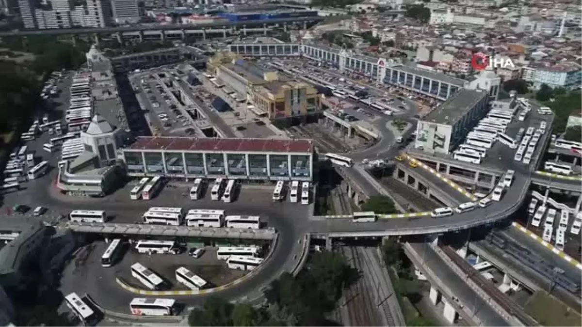 15 Temmuz Demokrasi Otogarı\'nda dönüş yoğunluğu havadan görüntülendi