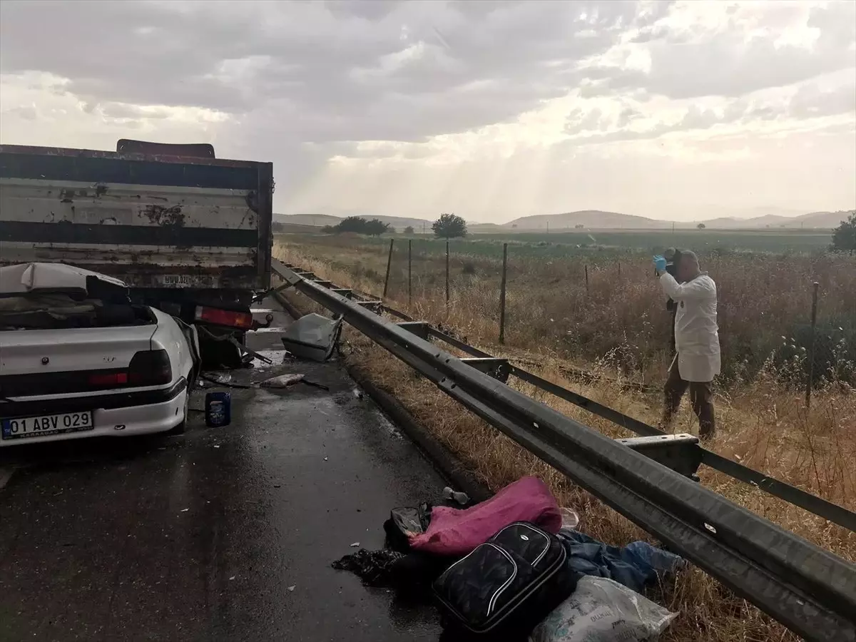 Kahramanmaraş\'ta trafik kazası: 1 ölü, 7 yaralı