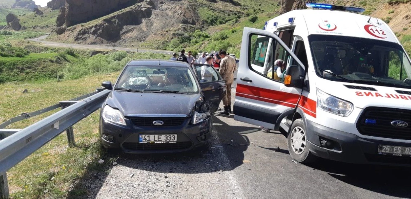 Köprüköy\'de trafik kazası: 9 yaralı