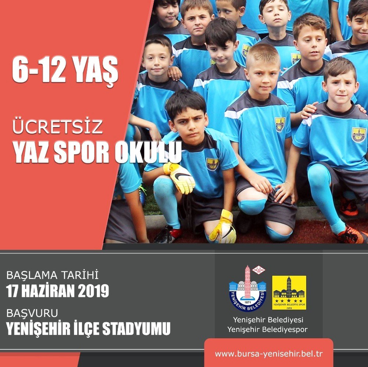 Yenişehir Belediyesi\'nden ücretsiz yaz spor okulları