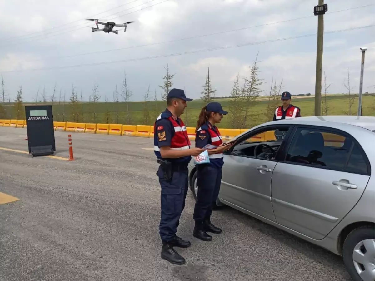 Eskişehir\'de drone ile trafik denetimi