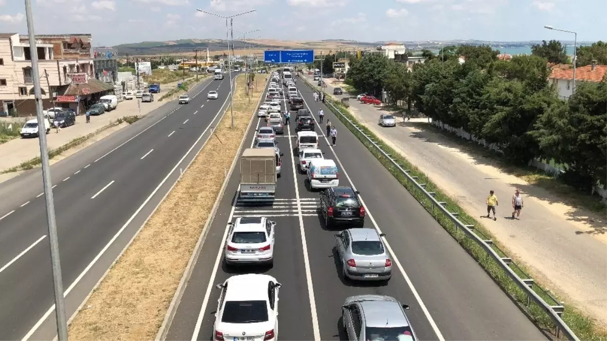 İstanbul\'a dönüş yolunda yoğunluk