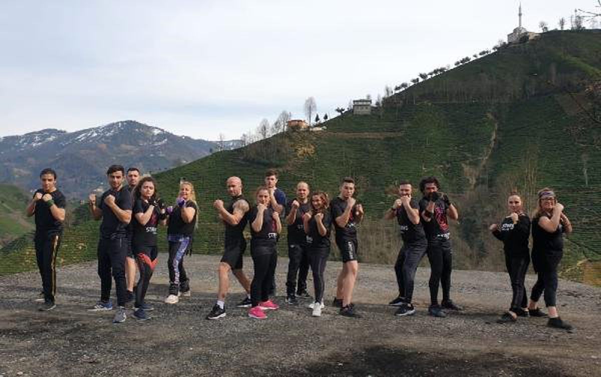 Karadeniz\'de doğa ile baş başa spor yapıyorlar