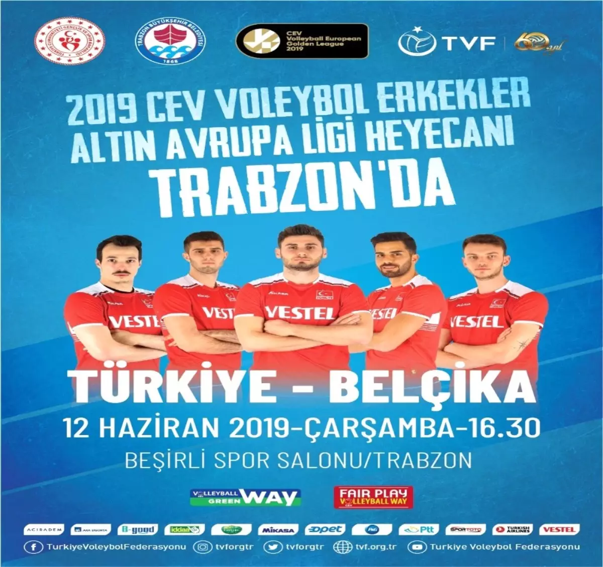 A Milli Erkek Voleybol Takımı, Belçika\'yı ağırlayacak