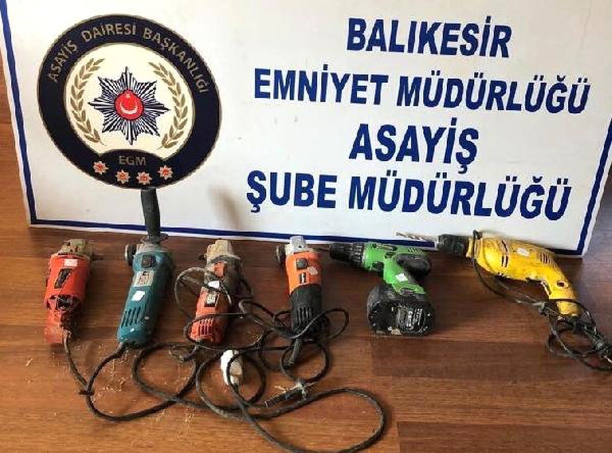 Marangoz malzemeleri çalan şüpheli yakalandı