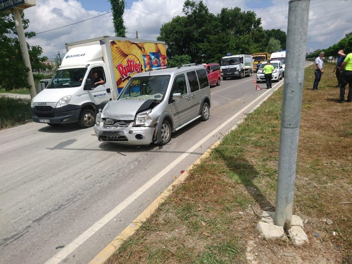 Çarşamba\'da trafik kazası: 1 yaralı