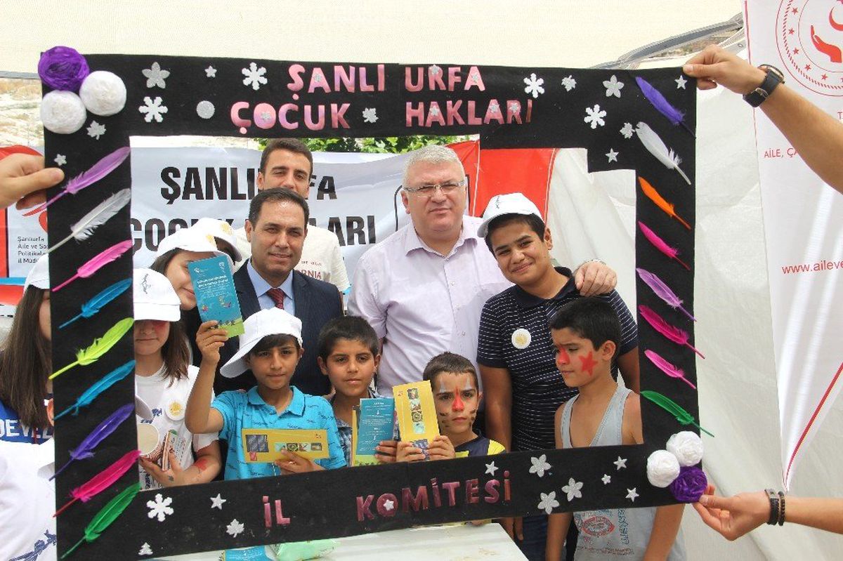Çocuk işçiliğinin önlenmesi için mesaj verdiler