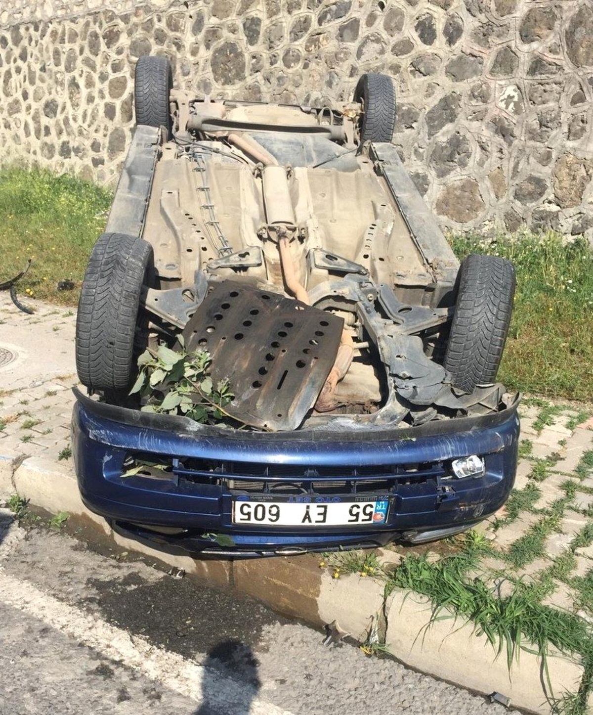 Samsun\'da otomobil takla attı: 1 yaralı