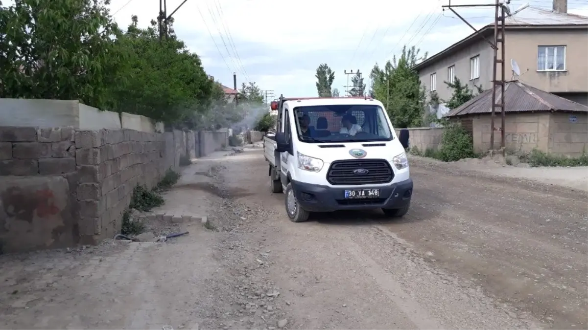 Yüksekova Belediyesinden ilaçlama çalışması