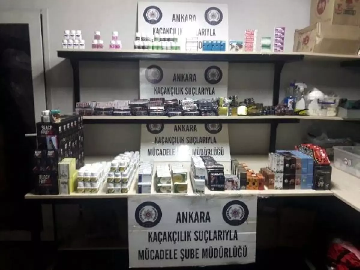 Ankara\'da kaçak cinsel içerikli kaçak ürün operasyonu