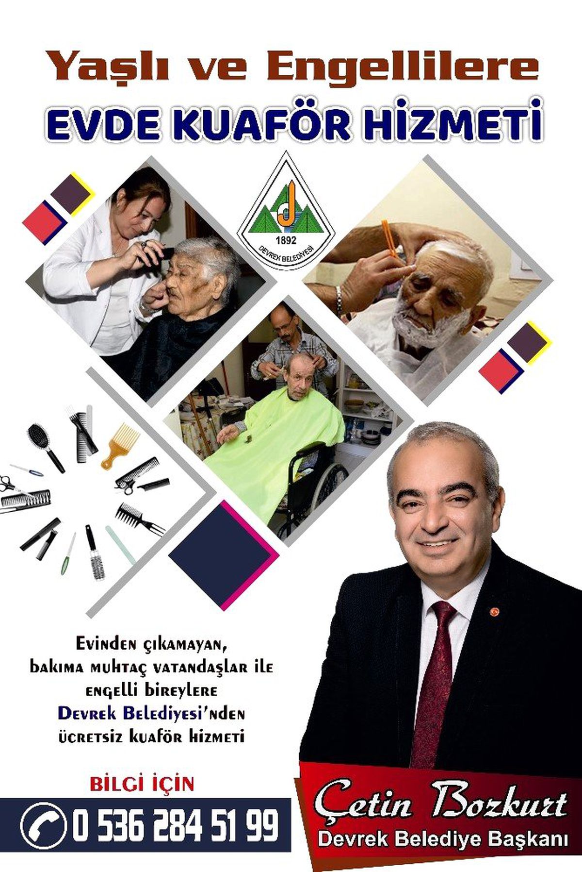 Devrek Belediyesinden ücretsiz kuaförlük hizmeti