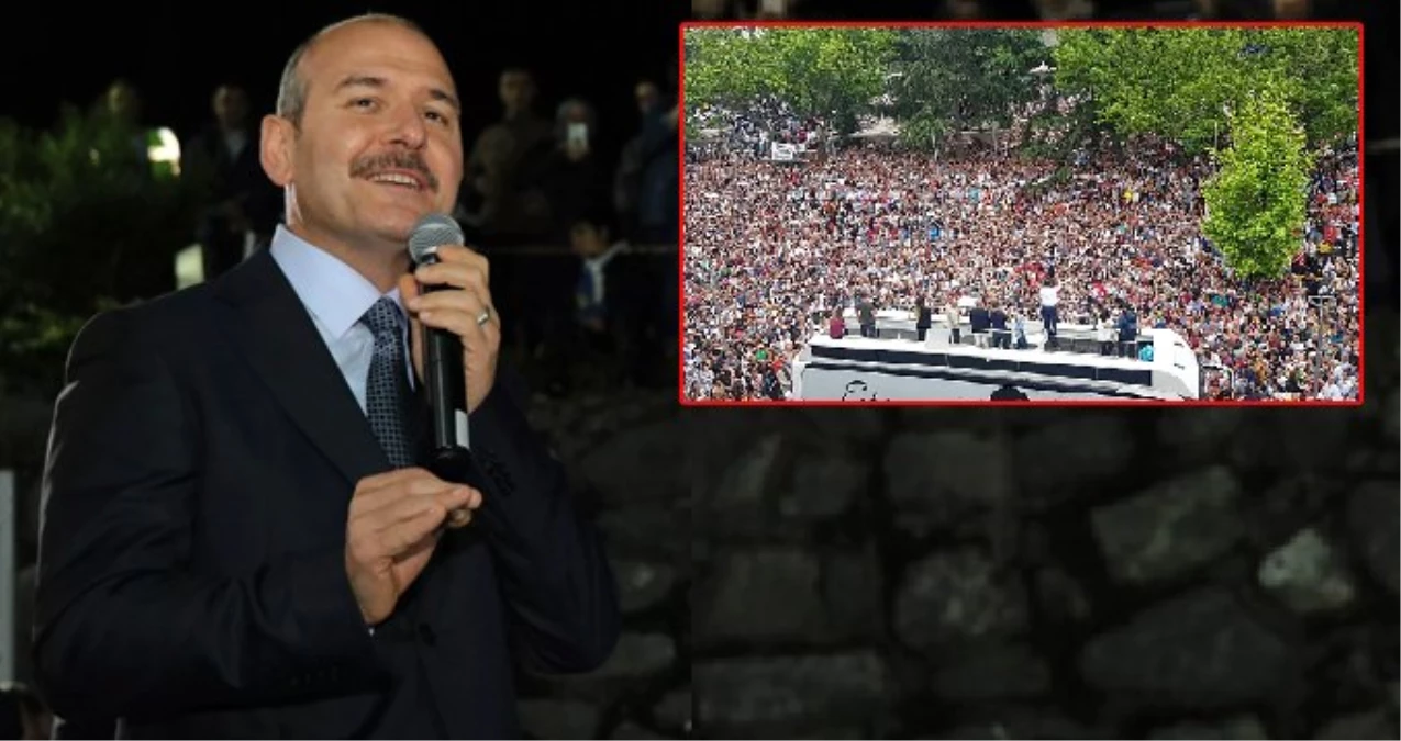 Süleyman Soylu, İmamoğlu\'nun Trabzon mitingi için "Photoshop" dedi