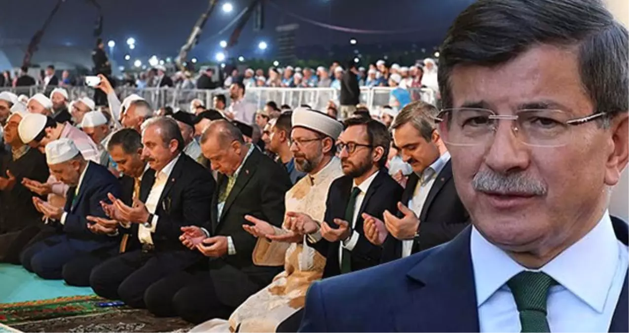 Davutoğlu\'ndan Erdoğan\'ın da katıldığı namaz ile ilgili açıklama: Doğru bulmadım