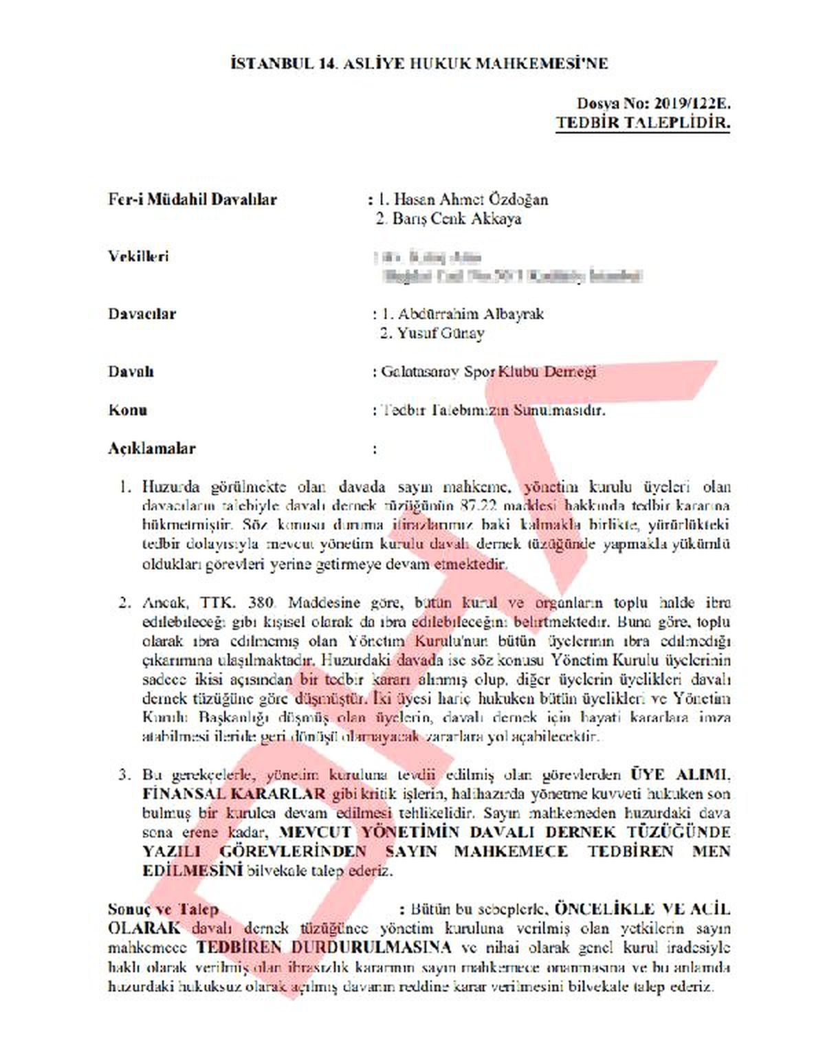 Galatasaray\'ın elini kolunu bağlayacak talebin yankıları sürüyor!