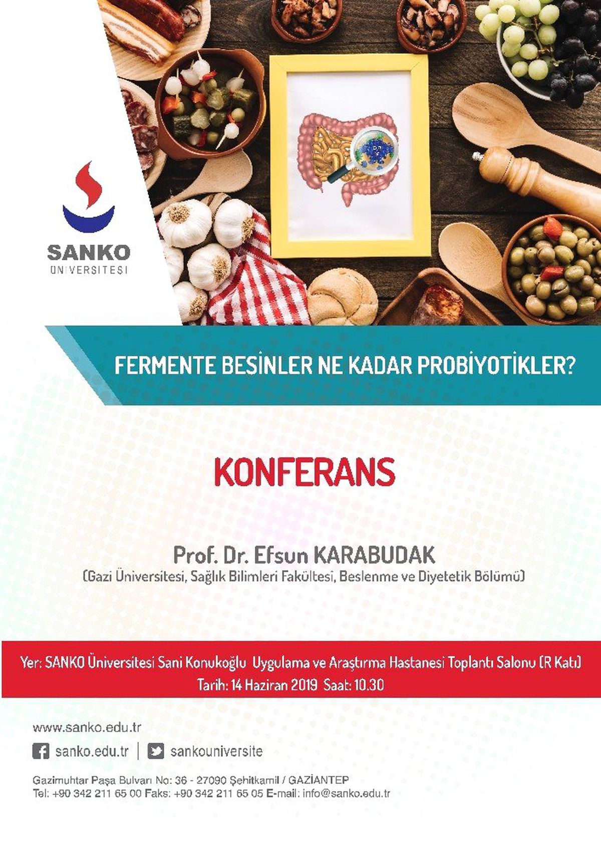 SANKO\'da "Fermente besinler ne kadar probiyotikler" konulu konferans
