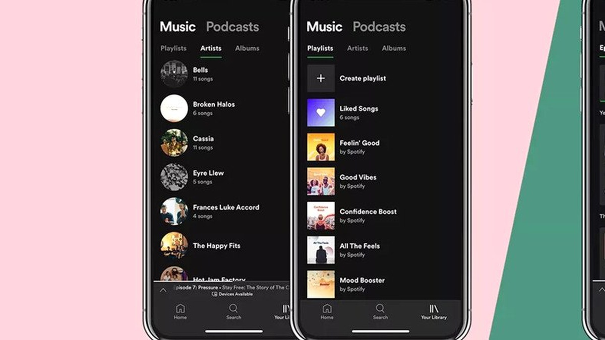 Spotify; Podcast ve Müzikler Bölümlerini Birbirinden Ayırdı