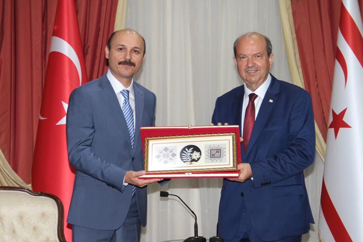 Talip Geylan KKTC Başbakanı Ersin Tatar\'ı ziyaret etti