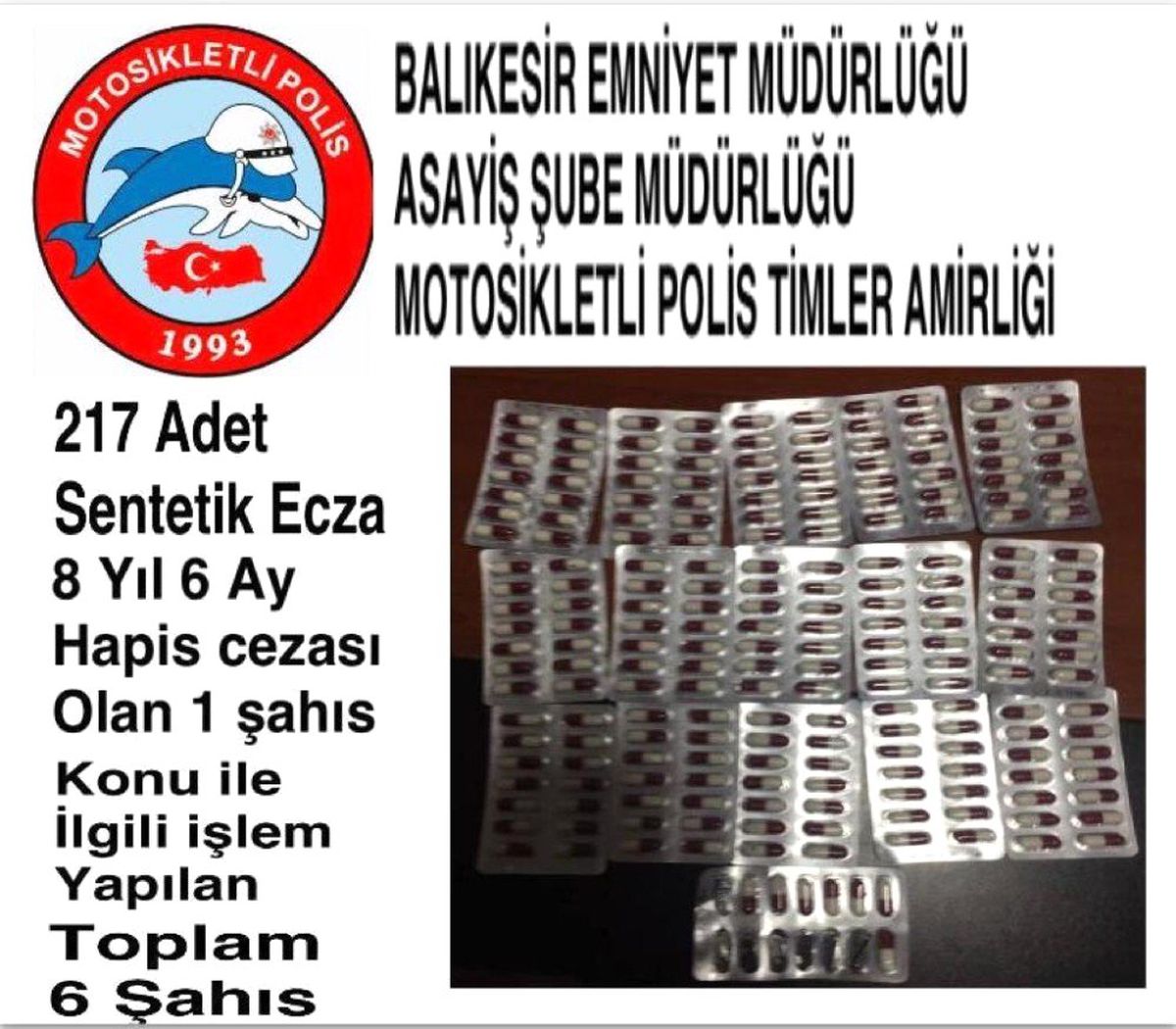 Yunuslardan uyuşturucu satıcılarına darbe