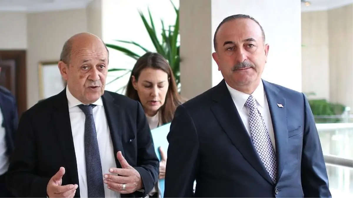 Fransa Dışişleri Bakanı Le Drian\'dan Mevlüt Çavuşoğlu\'na Altınel ve Kavala mesajı