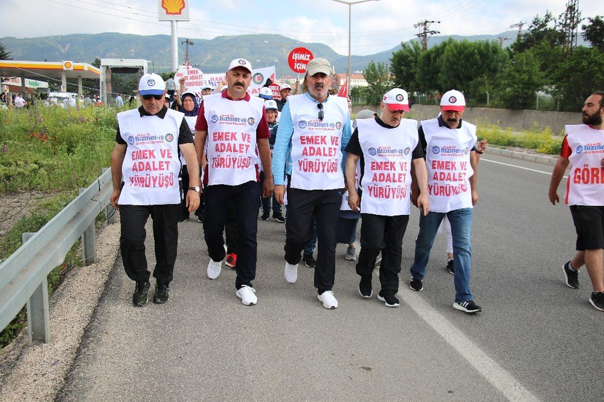 Hak - İş\'in başlattığı Emek ve Adalet Yürüyüşü dördüncü gününde