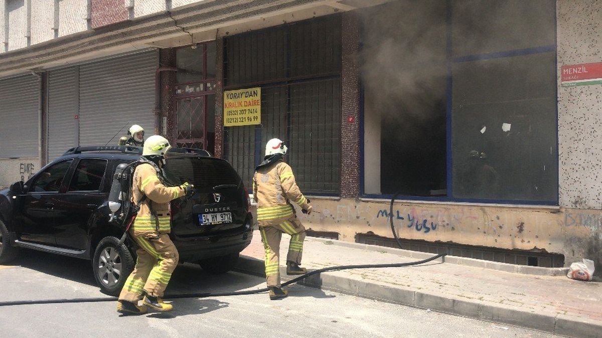Kağıthane\'de korkutan yangın