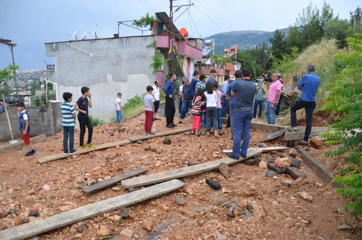 Kahramanmaraş\'ta su deposu taştı, evleri su bastı