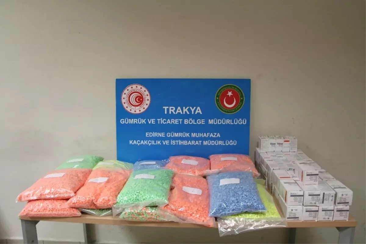 Kapıkule\'de yaklaşık 500 bin adet ecstasy ele geçirildi