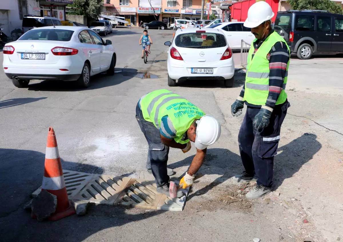 Çalınan ızgaralar yerine yenisi yerleştirildi