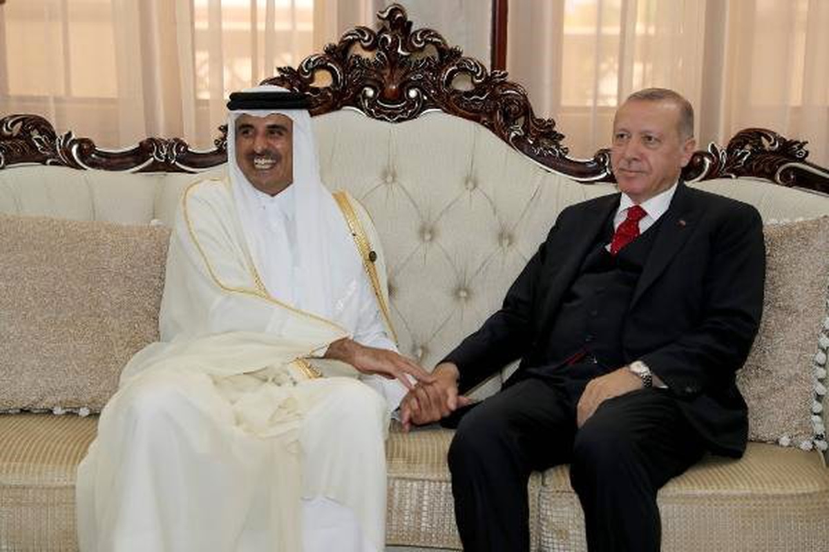 Cumhurbaşkanı Erdoğan, Katar Emiri Şeyh Temim bin Hamed Al Sani ile görüştü