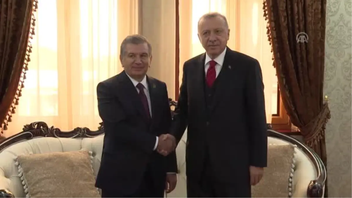 Cumhurbaşkanı Erdoğan, Mirziyoyev ile bir araya geldi