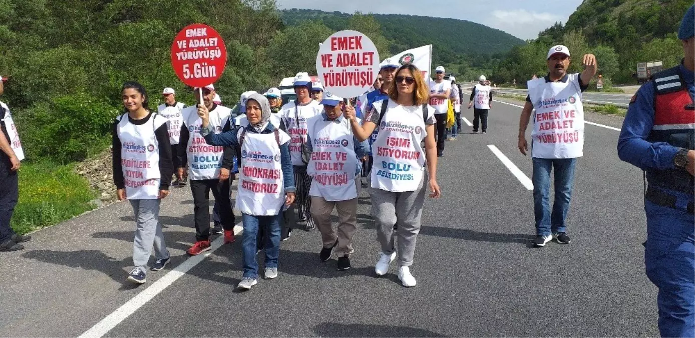 Emek ve Adalet Yürüyüşü beşinci gününde