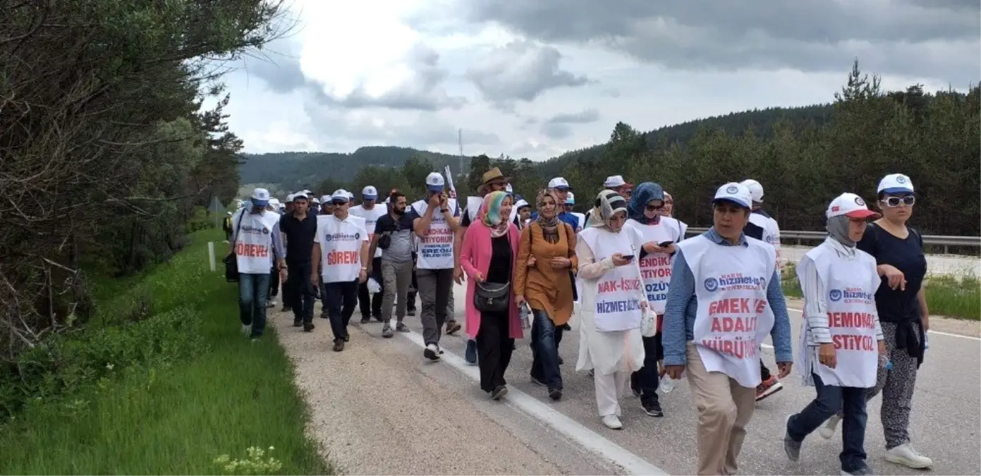 \'Emek ve Adalet Yürüyüşü\' beşinci gününde