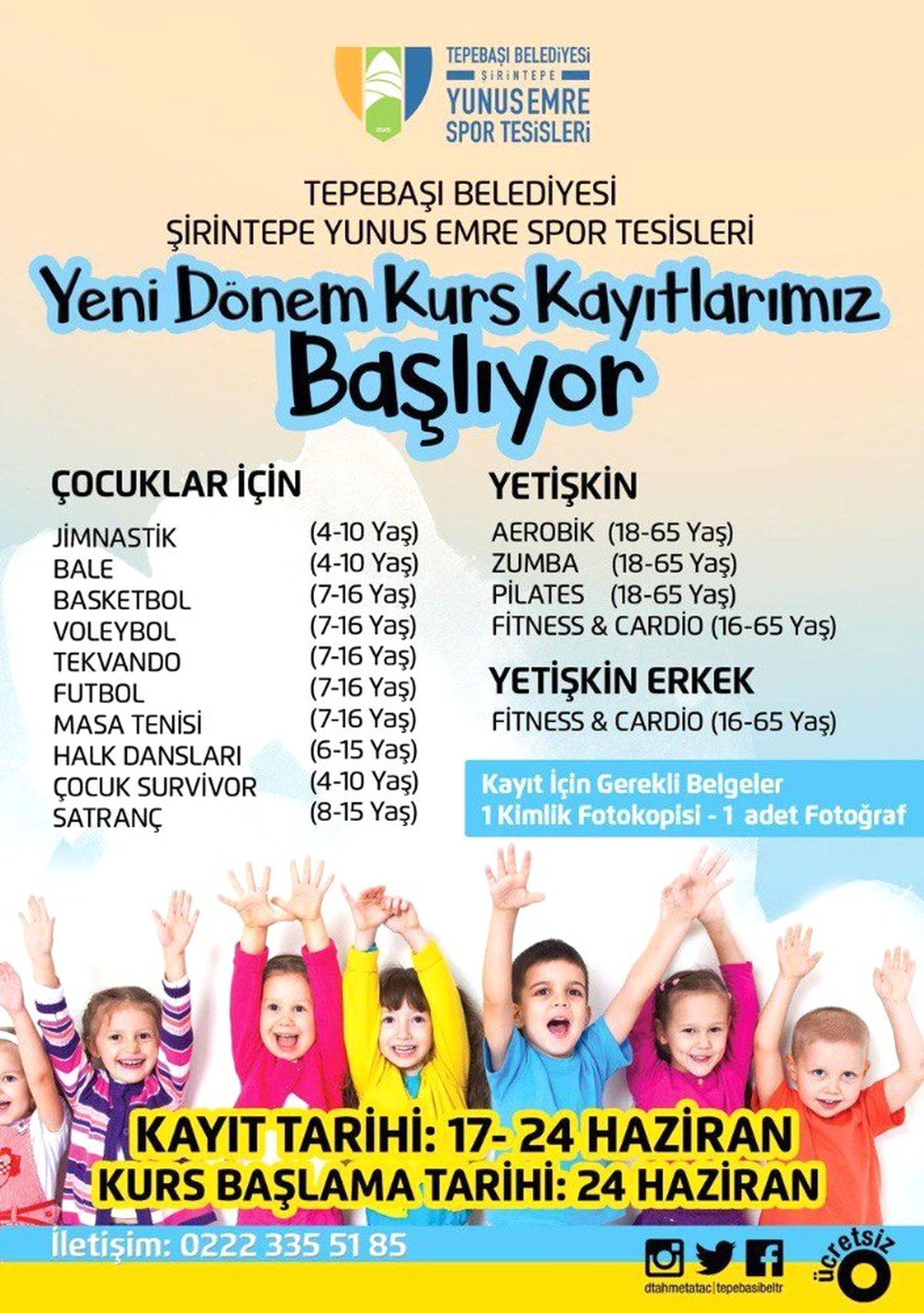 Yunus Emre Spor Tesislerine yoğun ilgi bekleniyor